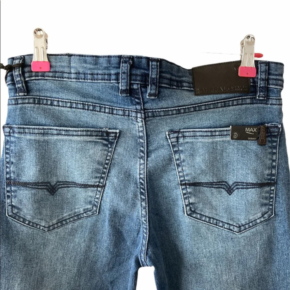 Mens Blue Skinny Jeans Size 16 BNWT Buffalo David Bitton - Picture 5 of 8